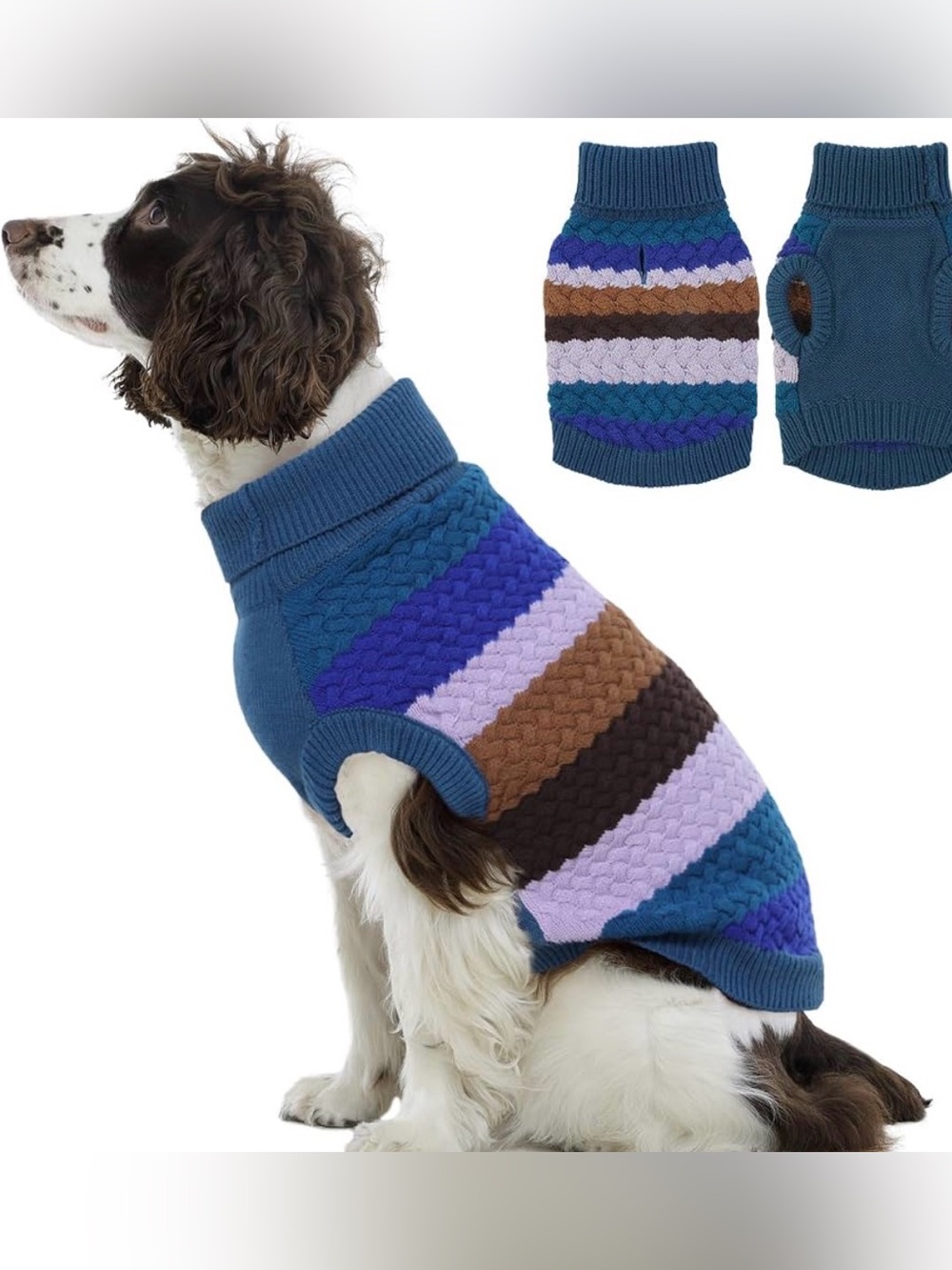 KUOSER dog sweater blue NWT XS
